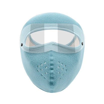 Anti Smog Latest Men Women Winter Warm Mask With Goggles Fleece